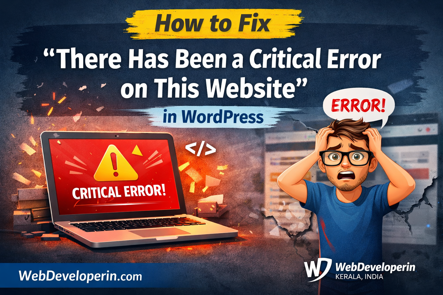How to Fix “There Has Been a Critical Error on This Website” in WordPress
